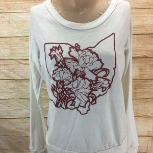 Little Chicago Tee Shirt Ohio State Flower LS S